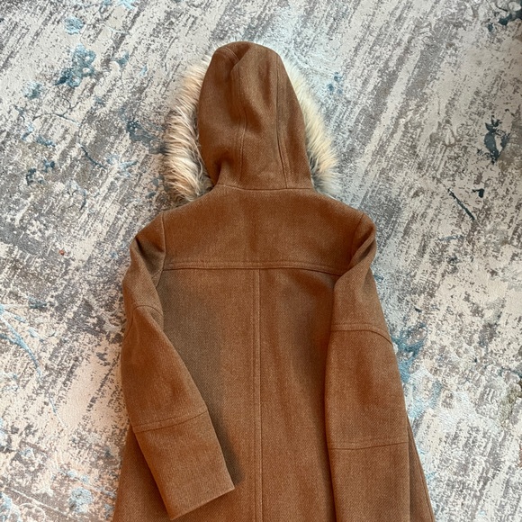 J.Crew Chateau Parka Jacket Italian Stadium-Cloth Wool ACORN Size 4 - Picture 7 of 7